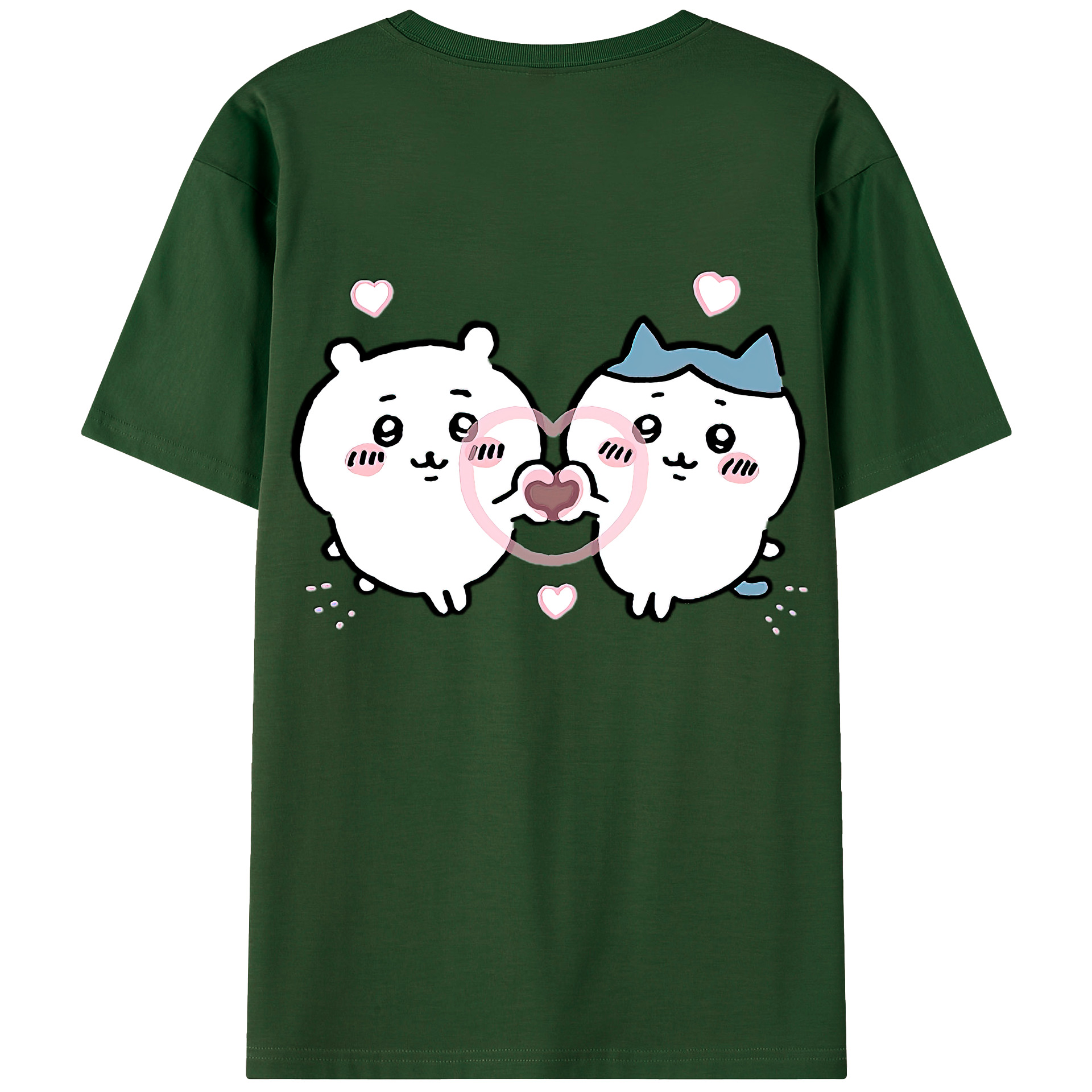 （画像用） ちいかわ ちいかわ Chii-kawa chiikawa 綿100％半袖Tシャツ（背面プリント）
